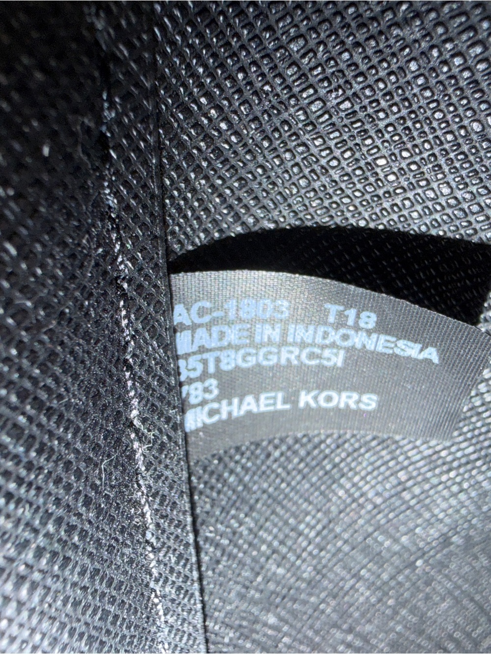 Michael Kors Black & White Gingham Drawstring Bucket Bag - Picture 11 of 16